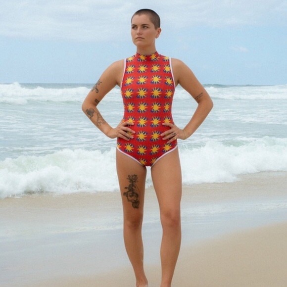 NWT Free People Salt Gypsy jade one-piece surf suit - Picture 4 of 12